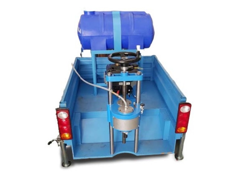 Pavement Core Drilling Machine on Trailer